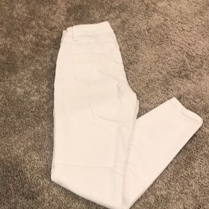 Blue spice white ankle pants